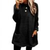 Damen Winter Pullover Plus Size Wärmend Langarm Rundhals