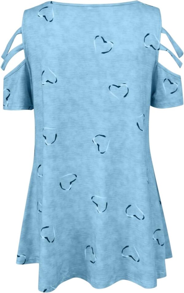 Wendeweste Damen Bluse V-Ausschnitt Kurzarm Lässig Elegant-1
