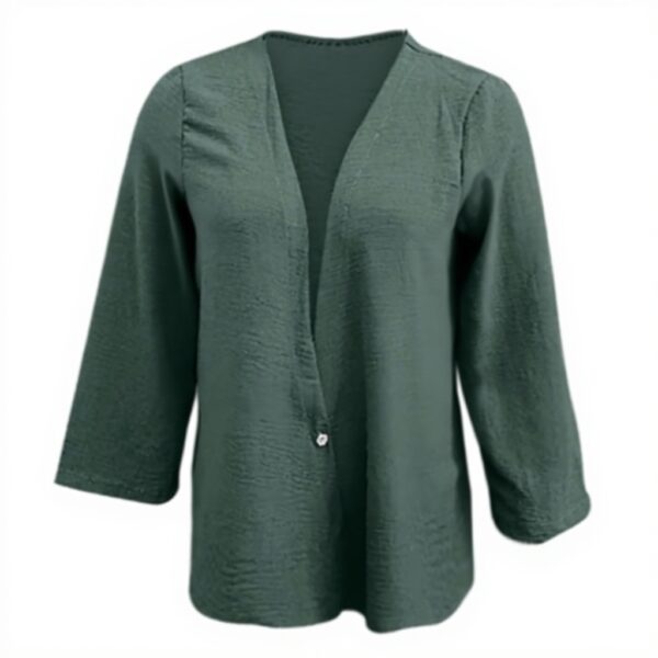 Damen Cardigan Strickjacke leichte Baumwolle lange Ärmel