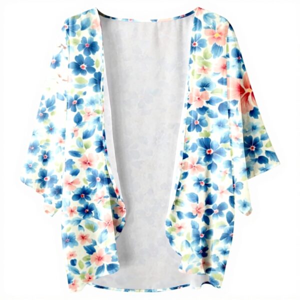 Damen Strickjacke Puffärmel Leichte Cardigan Bluse Oversize