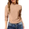 Pullover Damen Baumwolle Strickjacke Elegant Langarmshirt