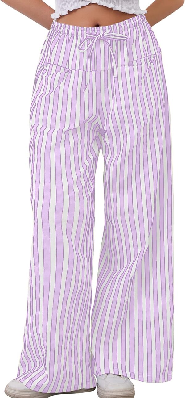 MISSACTIVER Damen Hose Baumwolle Weitbeinig Lounge Pants-0