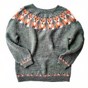 Pullover Damen Alpaka Retro Strick warm Winter Grün Silber