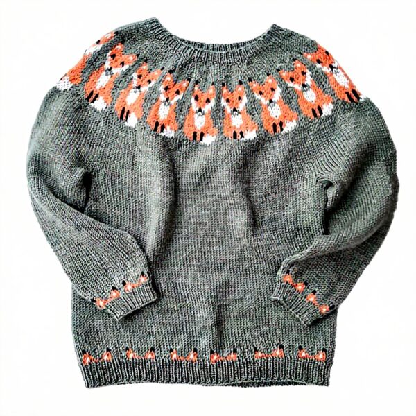 Pullover Damen Alpaka Retro Strick warm Winter Grün Silber