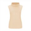 Rolli Top Damen Ydsxlp Rollkragen Ärmellos Stretch Slim Fit