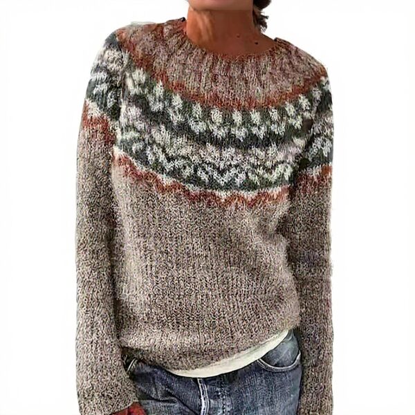 Strickpullover Oversize Damen Kaschmir Retro Design Langarm