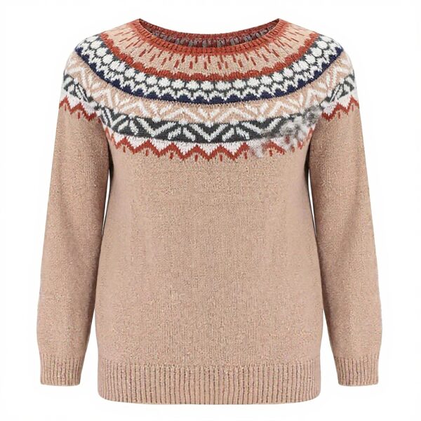 Strickpullover Oversize Damen Kaschmir Retro Design Langarm