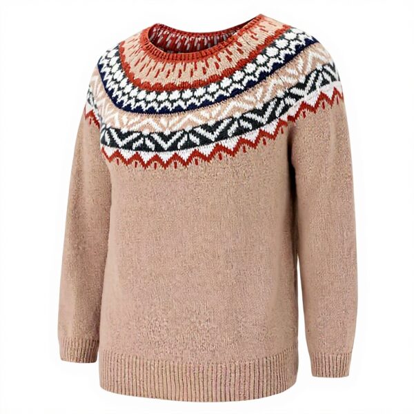 Strickpullover Oversize Damen Kaschmir Retro Design Langarm