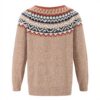 Strickpullover Oversize Damen Kaschmir Retro Design Langarm