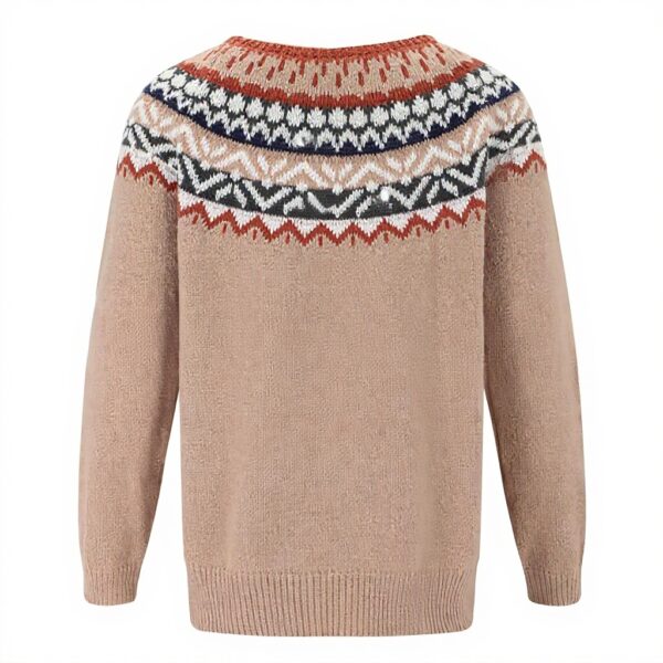 Strickpullover Oversize Damen Kaschmir Retro Design Langarm