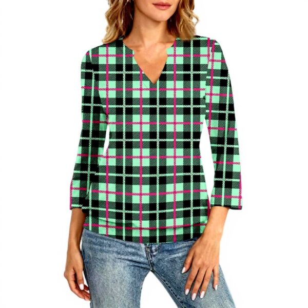 TOFOTL Bluse Damen 34 Arm V-Ausschnitt Frühlingsoutfits