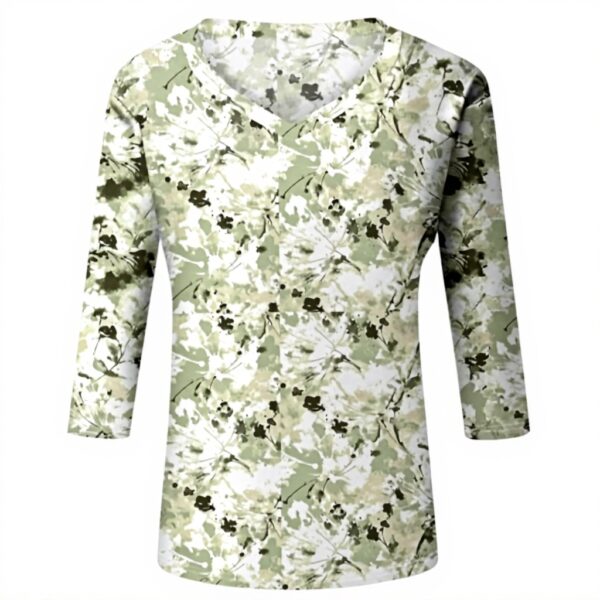 TOFOTL Bluse Damen 34 Arm V-Ausschnitt leicht atmungsaktiv