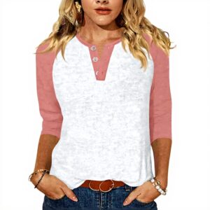 TOFOTL Bluse Damen 34 Arm V-Ausschnitt Country Elegant