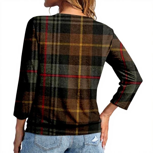 TOFOTL Bluse Damen 34 Arm V-Ausschnitt schlichte Tunika