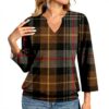 TOFOTL Bluse Damen 34 Arm V-Ausschnitt schlichte Tunika