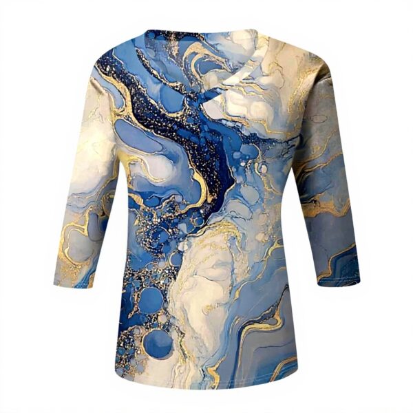 TOFOTL Bluse Damen 34 Arm V-Ausschnitt elegante Tunika