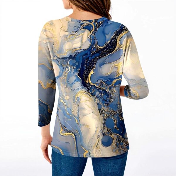 TOFOTL Bluse Damen 34 Arm V-Ausschnitt elegante Tunika