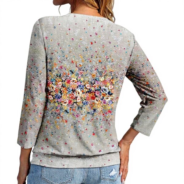 TOFOTL Bluse Damen 34 Arm V-Ausschnitt elegante Mode