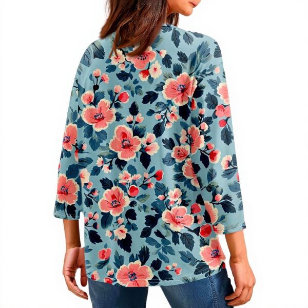 TOFOTL Damen Bluse 34 Arm V-Ausschnitt Frühling Mode