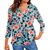 TOFOTL Damen Bluse 34 Arm V-Ausschnitt Frühling Mode