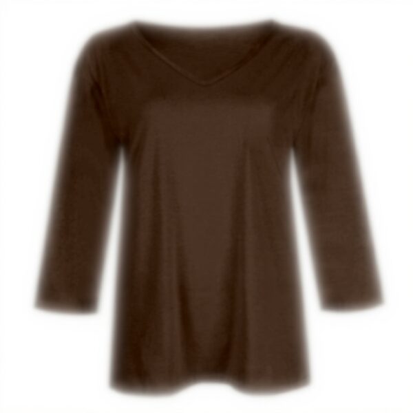 TOFOTL Bluse Damen 34 Arm V-Ausschnitt elegante Tunika