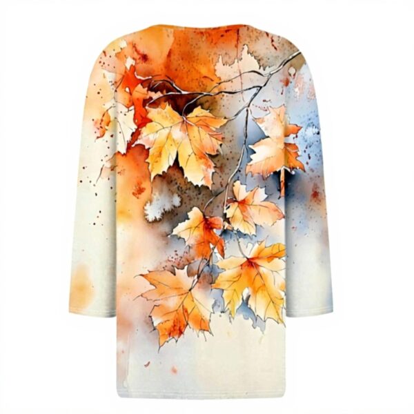 TOFOTL Bluse Damen 34 Arm V-Ausschnitt Hawaii Tunika