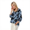 TOFOTL Bluse Damen 34 Arm V-Ausschnitt Hawaii Mode
