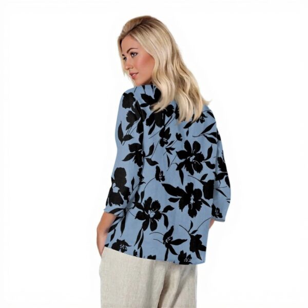 TOFOTL Bluse Damen 34 Arm V-Ausschnitt Hawaii Mode