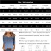 TOFOTL Bluse Damen 34 Arm V-Ausschnitt Tunika Casual