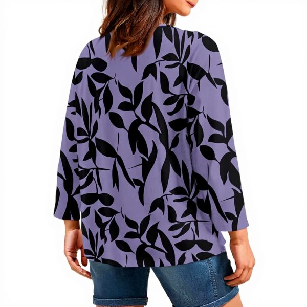 TOFOTL Bluse Damen 34 Arm V-Ausschnitt Tunika Casual