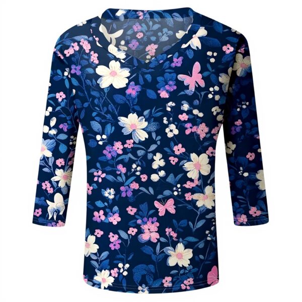 TOFOTL Bluse Damen 34 Arm V-Ausschnitt modern schick