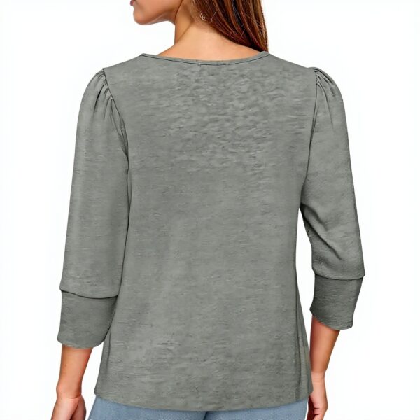 TOFOTL Bluse Damen V-Ausschnitt 34 Arm atmungsaktiv