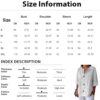 TOFOTL Hawaii Tunika Damen 34 Arm V-Ausschnitt Bluse