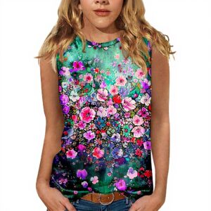 Damen Kurzarm Weste Sommer Weiß Ärmellose Bluse Top
