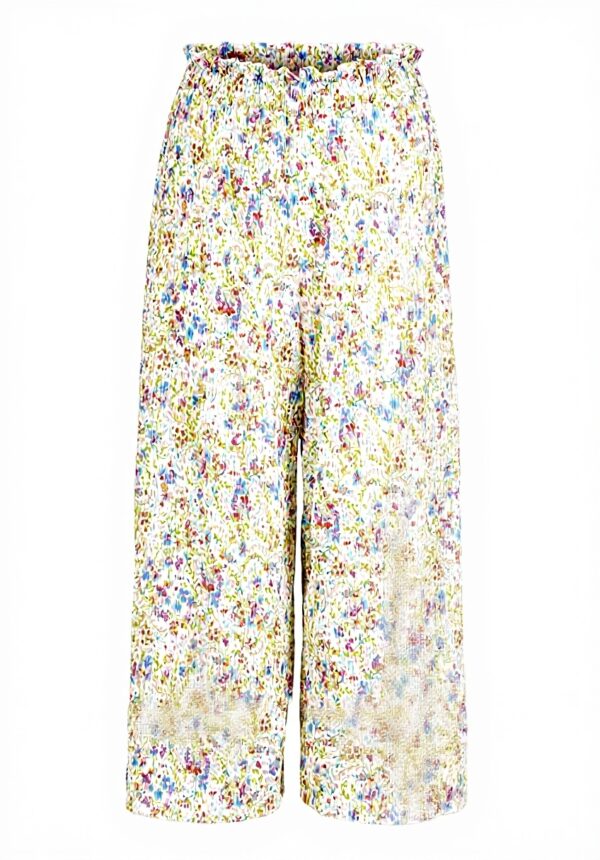 RICH ROYAL Bedruckte Crinkle Hose Damen beige XS nachhaltig