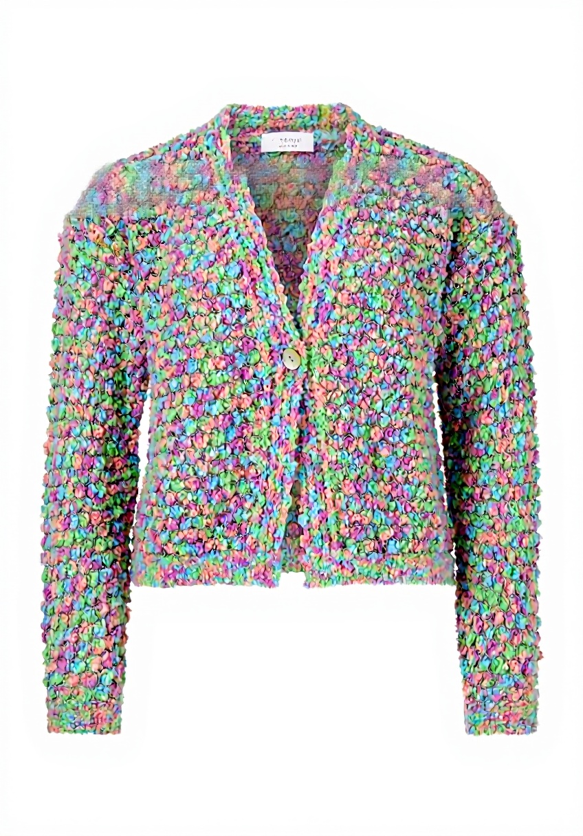 'Rich & Royal Bubble Strickjacke in Gr. M von vorne'