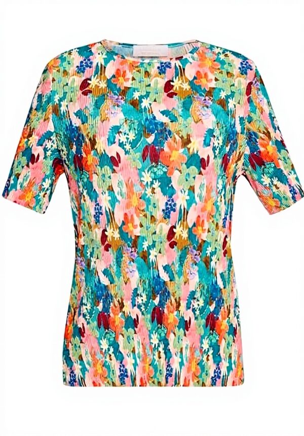 T-Shirt Rich Royal crinkle recycled Damen Halbarm