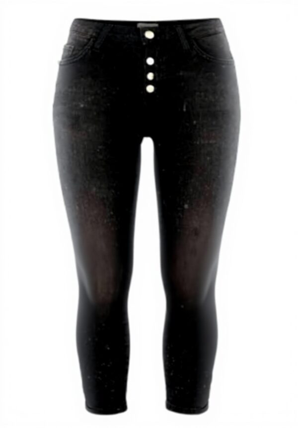 Damen Jeans Skinny Fit Schwarz Baumwolle rich&royal