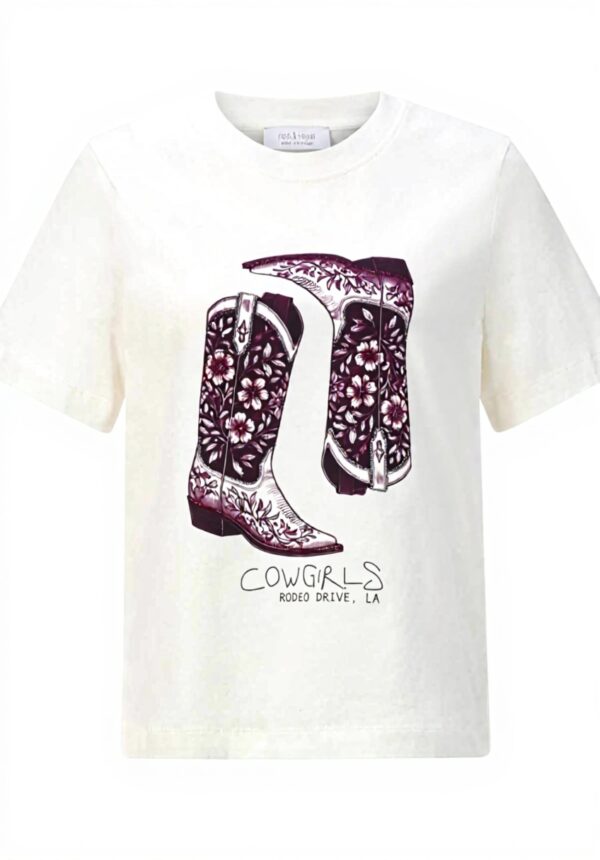 Rich & Royal T-Shirt Pearl White Damen Baumwolle Kurzarm
