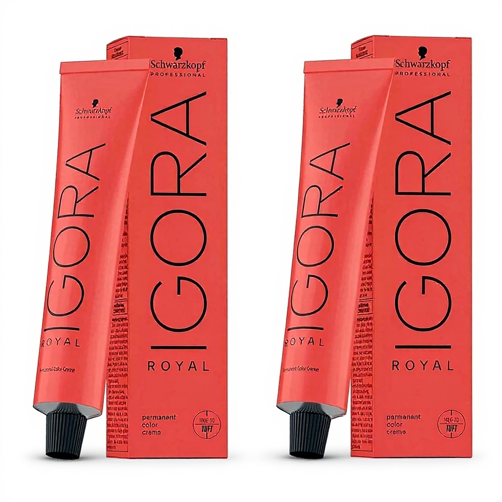 Schwarzkopf Igora Royal 8-00 Haarfarbe geöffnet auf Friseurtisch