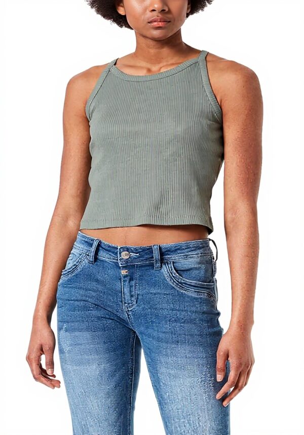 Timezone Damen Shorts Slim Fit Jeanshosen Mountain Blue Wash
