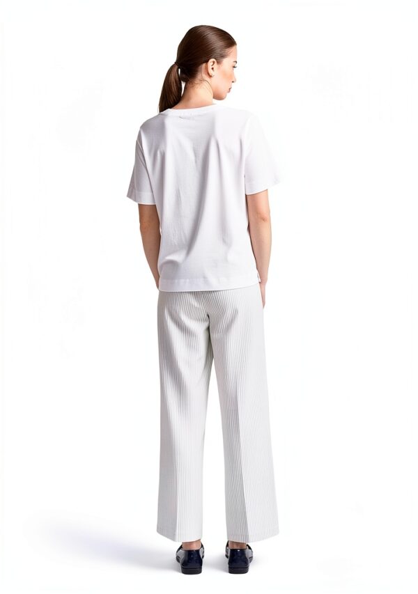 Damen T-Shirt Weiß Rich Royal Hochwertig Stilvoll-3