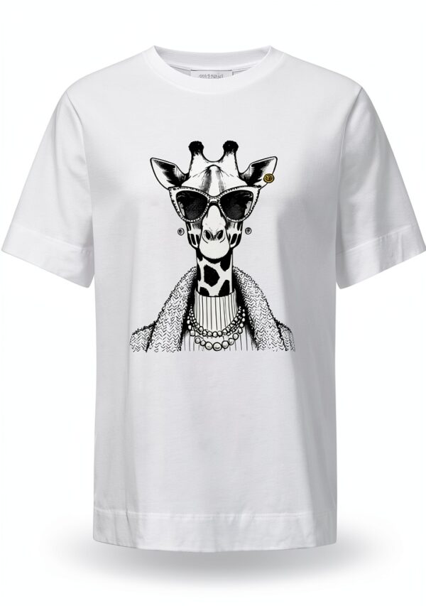 Damen T-Shirt Weiß Rich Royal Hochwertig Stilvoll-0