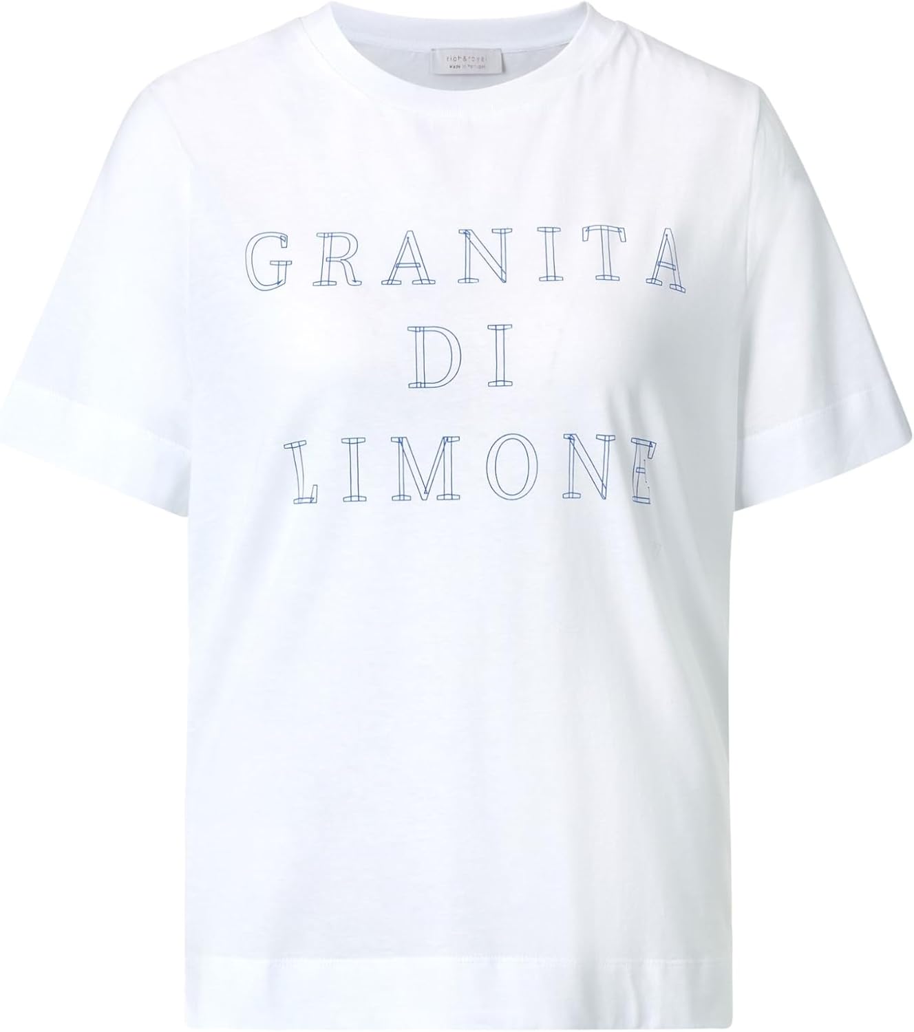 Damen T-Shirt von Rich & Royal in Weiß mit Oversized-Schnitt