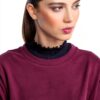 RICHROYAL Damen T-Shirt Oversized Soft Bordeaux-3