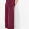 Jersey Culotte Damen RICHROYAL weich bequem Bordeaux-3