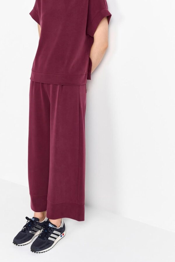 Jersey Culotte Damen RICHROYAL weich bequem Bordeaux-3