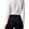 Rich Royal Bio Baumwolle Langarmshirt Damen Rüschen Schwarz-4