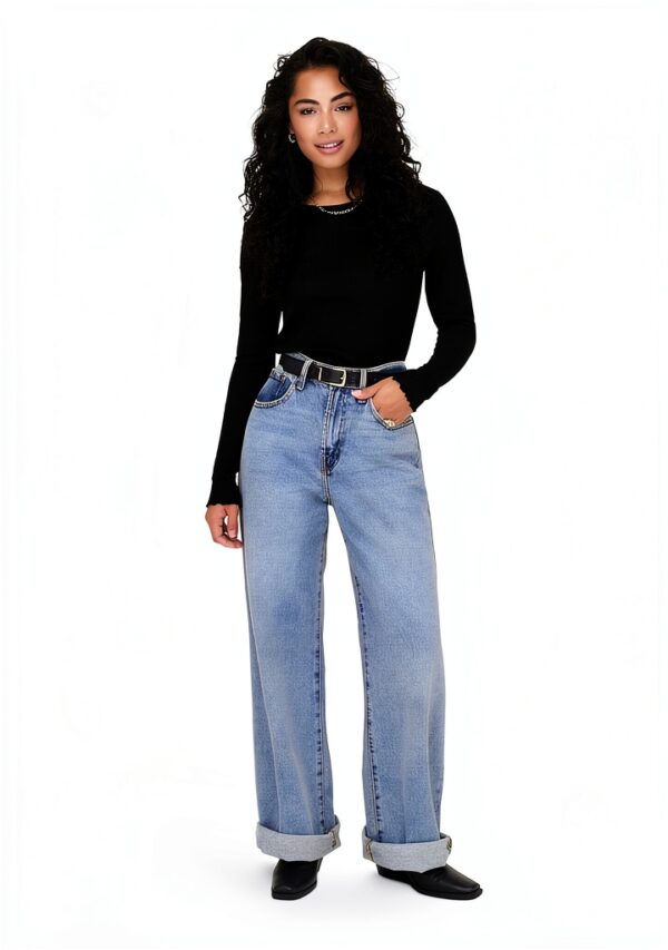 Bestseller Damen Langarm Top atmungsaktives Material-5