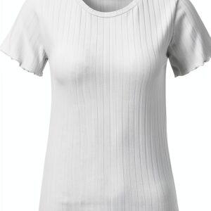 NOS EV Rib Shirt Damen T-Shirt Pull-On Handwäsche-0